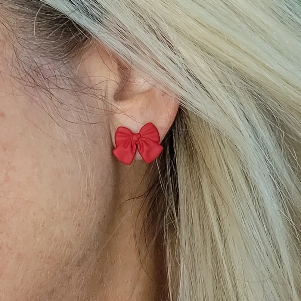 🔥LAST PAIR🔥 RED BOW EARRINGS